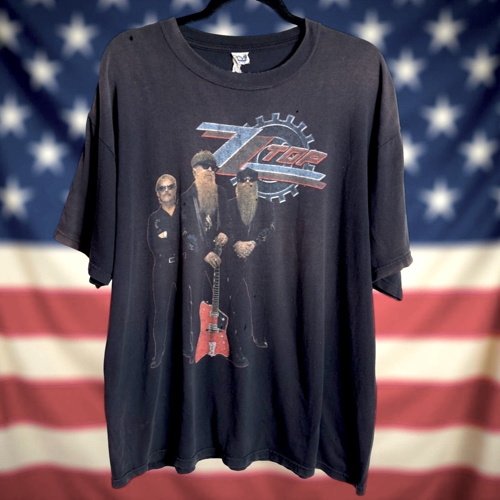 Vintage Original 2007 ZZ Top "Hollywood Blues Tour XL Distressed